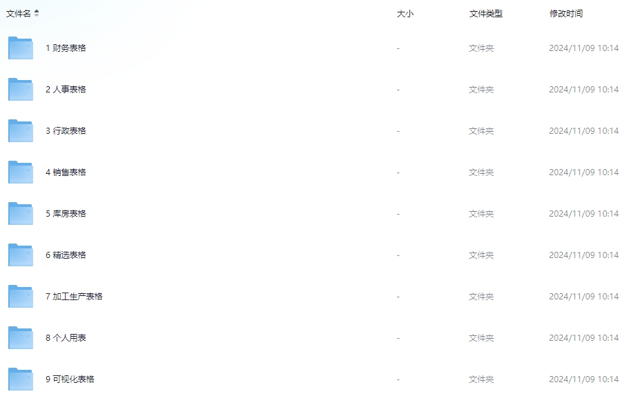 4000套Excel表格模板资料包